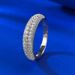 Xiancan Jewelry New Product Full Diamond Zircon Ins Trendy Style French S Silver Ring_ipsvogv.com
