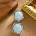 Fashionable And Exquisite Candy Colored Rounded Geometric Resin For Women With A High-end Feel, Light Luxury Silver_ipsvogv.com