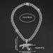 Unisex Alloy Game Peripheral AK Submachine Gun Cuban Chain Firearms Necklace Men's Hip Hop Hip Hop Style Sweater Chain_ipsvogv.com