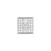 Square Full Diamond Square Diamond Earrings For Women Korean Version Simple Fashion Small Earrings Popular Temperament Gold Earrings_ipsvogv.com