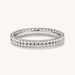 Women's Jewelry S925 Sterling Silver Minimalist Double Row Round Bead Plain Ring Fashion Temperament Ins Style High Grade Silver Jewelry_ipsvogv.com