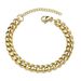 Jewelry Hip-hop Hong Kong Style Cuban Snake Bone Chain Gold Men's Titanium Steel Necklace_ipsvogv.com
