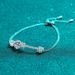 Pure Silver Women's Double Chain Push-pull Design With 2 Carat Moissanite Bracelet_ipsvogv.com