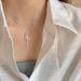 Ribbon Bow Pendant Necklace For Women Summer French Sweet Ins Style Simple High-end Niche Exquisite Temperament Choker_ipsvogv.com