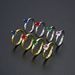 Unisex Simple Style Square Colored Diamond Zircon CZ Ring Female Index Finger Ring Opening Adjustable Ins Style_ipsvogv.com