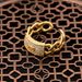 Fashionable Cuban Chain Open Couple Personalized Hip Hop Matte Cute Monaco Set Zircon Copper Ring_ipsvogv.com