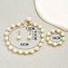 Pearl Fritillaria Ear, Necklace and Bracelet Set, Women's Light Luxury, High Grade, collarbone chain, Versatile_ipsvogv.com