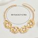 Geometric Fashion OL Irregular Metal Necklace for Niche Wrinkle Design, Women's Clavicle Chain Versatile Accessories_ipsvogv.com