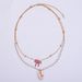 Double Layer Pearl With Bead Chain Bow Shell Other Accessories, Simple And Versatile Necklace_ipsvogv.com