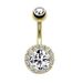 Women's Jewelry Zircon Belly Button Ring Belly Button Nail Belly Button Buckle_ipsvogv.com