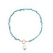 Large Special-shaped Pearl OT Buckle Necklace For Women, Simple Temperament And Fashionable Green Turquoise Necklace._ipsvogv.com