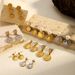 Women’s Jewelry Set Fashion Ins Simple Fashion Small Earrings New Design Sense Money Coin Queen Head Earrings_ipsvogv.com