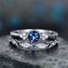 Sanjie New Product Fashionable And Versatile Zircon Women's Copper Silver Plated Micro Set Green Ring_ipsvogv.com