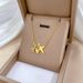 Body 【 All Titanium Steel 】 Cold Plane Personality Extremely Simple Wind Furnace Real Gold Necklace Female Ins Internet 【 】_ipsvogv.com