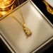Necklace female Net Red Bear zircon light luxury sweet cool style niche light luxury new design pendant temperament titanium steel necklace_ipsvogv.com