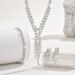 Women’s Jewelry Set Fashion Light Luxury Temperament Chain Autumn And Winter Accessories Diamond Tassel Necklace Earrings Bracelet Three Piece Set_ipsvogv.com