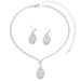 Women’s Jewelry Set Fashion Zircon Drop Necklace Earrings Set Accessories Suitable For Ladies' Daily Party Dinner_ipsvogv.com
