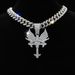 Hot Selling Personality Wing Pendant Cuban Unisex Niche Versatile Jewelry Chain Necklace_ipsvogv.com