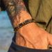Elastic Volcanic Stone Bracelet Combination Retro Fashion Wood Chip Coconut Shell Men's Stacking Bracelets Hand Jewelry Women_ipsvogv.com