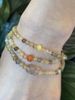 Natural Colored Hair Three Bracelet For Women, Fashionable Small Fresh Honey Wax Simple Crystal Multi Circle Handstring_ipsvogv.com