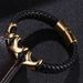 Stainless Steel High-end Leather Woven For Men's Domineering Trend Bracelet_ipsvogv.com
