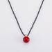 Light luxury style, fashionable and simple, Xiaomi black pointed crystal bead necklace, pearl jewelry, women's high-end_ipsvogv.com
