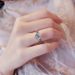 Classic Six Claw Inlaid Zircon 2 Carat Diamond Ring High Support Claw Wedding Proposal Ceremony Female White Copper Ring_ipsvogv.com