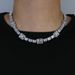 New Men And Women Hip Hop Necklace Inlaid Square Zircon Tennis Chain Gold And Silver Jewelry_ipsvogv.com