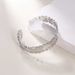 Jewelry Bamboo Joint Inlaid Creative Elegant Light Luxury Open Stainless Steel Gold-Plated Bracelet For Women_ipsvogv.com
