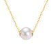 Freshwater Pearl Necklace Female Temperament Simple S925 Silver Passepartout Jewelry Fashion Versatile Pendant Jewelry_ipsvogv.com