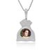 Unisex Hip Hop Photo Pendant Copper Inlaid Zircon Purse Shape Photo Frame Necklace Personality Chain Creative DIY Necklace_ipsvogv.com