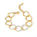 Light Luxury Design With Exaggerated Diamond Studded Bracelet, Titanium Steel Gold-plated, Fashionable And Versatile,_ipsvogv.com