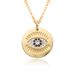 Devil's Eye Pendant Necklace - Micro Inlaid Zircon Geometric Design, Fashionable Clavicle Chain For Women, All-Match Statement Jewelry_ipsvogv.com