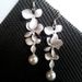 Mogo Fashion Asian Silver Petal Necklace Earring Set Exquisite Creative Plant Flower Clavicle Chain_ipsvogv.com