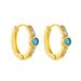 Unisex Hot Selling Classic Fashion All Match Round Micro Inlaid Gold Stainless Steel Zircon Earrings Personality Trend Ear Buckles_ipsvogv.com