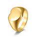 Stainless steel K gold plated love smooth ring ring genderless simple men and women proposal jewelry_ipsvogv.com