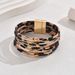 Ladies' Bracelet Versatile Multi Layer Leopard Print Design Leather Beaded Bracelet Versatile High End Bracelet_ipsvogv.com