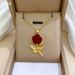 Rose 【 】 Light Luxury Charm Gorgeous Full Diamond Necklace Women's Versatile Clavicle Titanium Steel Chain 【 】_ipsvogv.com