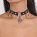 N10603 Punk Rock Style Neck Gothic Leather Hip Hop Snake Rivet Binding Collar Clavicle Chain_ipsvogv.com