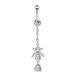 Women's Jewelry Belly Button Ring Creative Exquisite Zircon Belly Button Nail Piercing Jewelry_ipsvogv.com