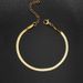 Women’s Jewelry Set FashionSimple And Versatile Stainless Steel Anklet For Women 3/4/5MM Vacuum Gold Plated Flat Snake Chain Hot Selling Jewelry_ipsvogv.com