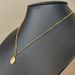 French Haute Couture, Soft And Beautiful Dinner Party Fashion Accessories, Titanium Steel Gold-plated Oval Pendant_ipsvogv.com