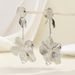 New Electroplated Gold And Silver Flower For Women, Long Style, Unique Fashionable Design, Drop Earrings_ipsvogv.com