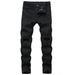 Men's Clothing Men's Zipper Ripped Jeans Trousers Zipper Men's Denim Stretch Trousers_ipsvogv.com