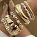 Ins Layered Style Pearl Women's Fashion Metal Pleated Wide Bracelet Bracelet_ipsvogv.com