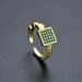 Unisex Jewelry Fashion Simple Diamond Zircon Square Ring Opening Adjustable Unisex Hand Jewelry Net Red Ins Style_ipsvogv.com