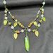 F014Etsy Flower Green Crystal Forest Fairy Necklace_ipsvogv.com