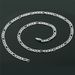 Figaro Chain 3:1 Flat Men's Necklace Jewelry_ipsvogv.com