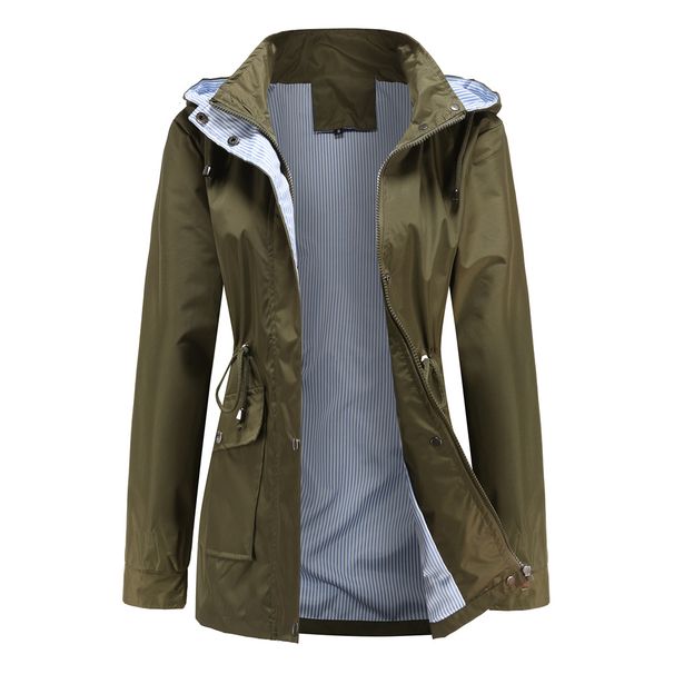 Women's Clothing new autumn and winter detachable hood windbreaker women women's clothing large size women's jacket raincoat_ipsvogv.com