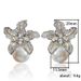Cao Shi's Autumn And Winter New Bicolor Lily Flower For Women's Light Luxury Temperament Pearl Personalized_ipsvogv.com
